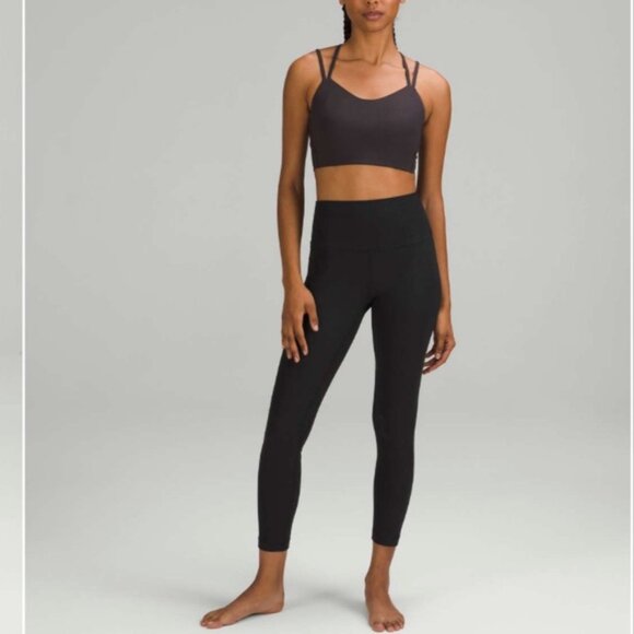 LULULEMON black Align Ribbed High-Rise Pant 25" - Picture 3 of 8